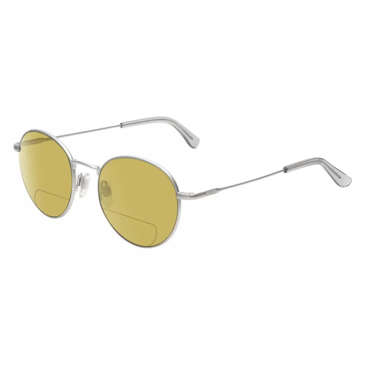 AO-1002 Unisex Designer Polarized Bifocal Sunglass Silver 51 mm Yellow by American Optical