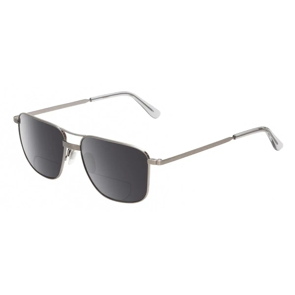 Airman Unisex Pilot Polarized Bifocal Sunglass Pewter Grey 56mm Grey by American Optical