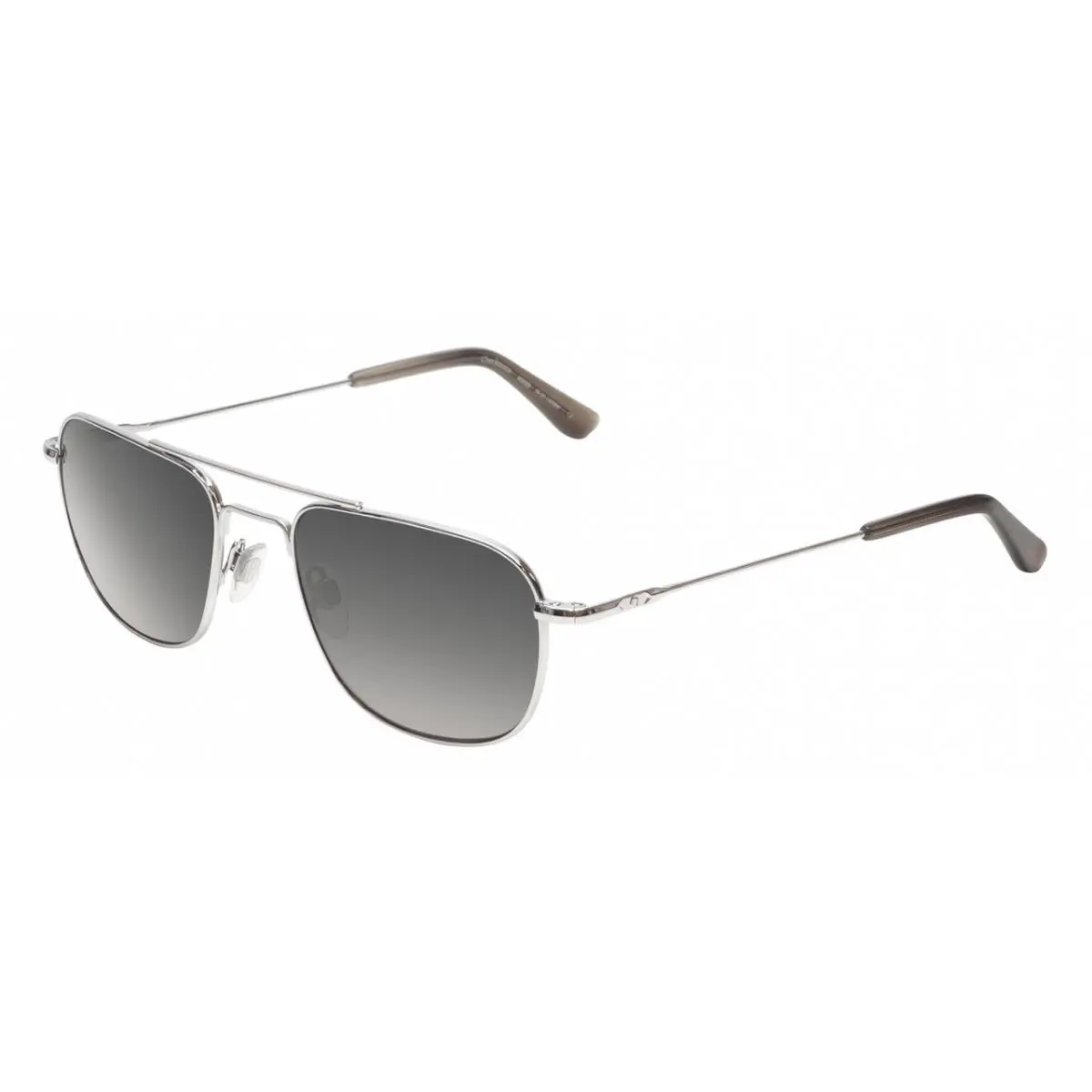 American Optical Checkmate Unisex Pilot Sunglasses in Silver/polarized Grey 56mm