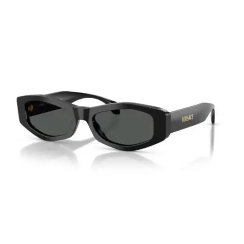 Versace VE4487 GB1/87 Black /dark Grey Irregular Women`s Sunglasses
