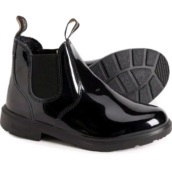 Kids 2255 Chelsea Boots Black Patent Leather Boys 3 Youth Girls 5 US by Blundstone