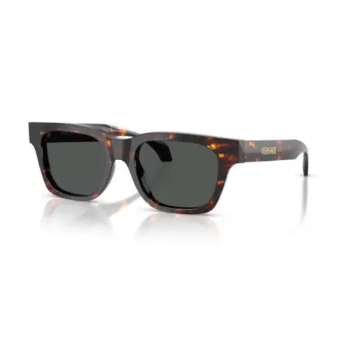Versace VE4486 550987 Havana / Dark Grey Square Men`s Sunglasses