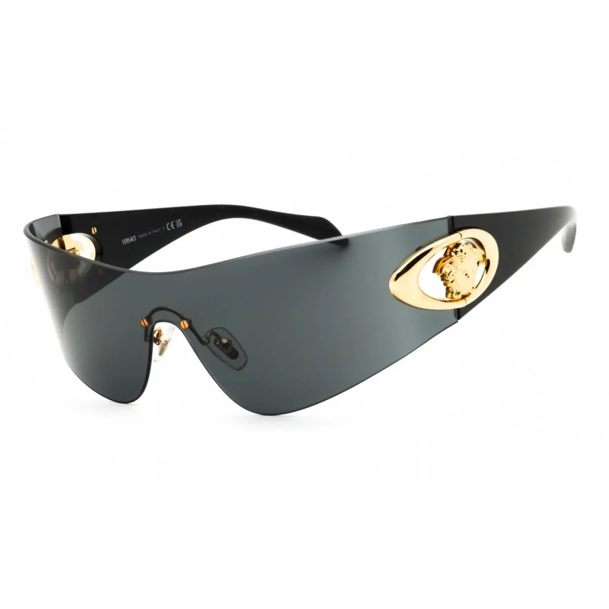 Versace VE2280 100287 Sunglasses Dark Grey Frame Dark Grey Lenses 42mm