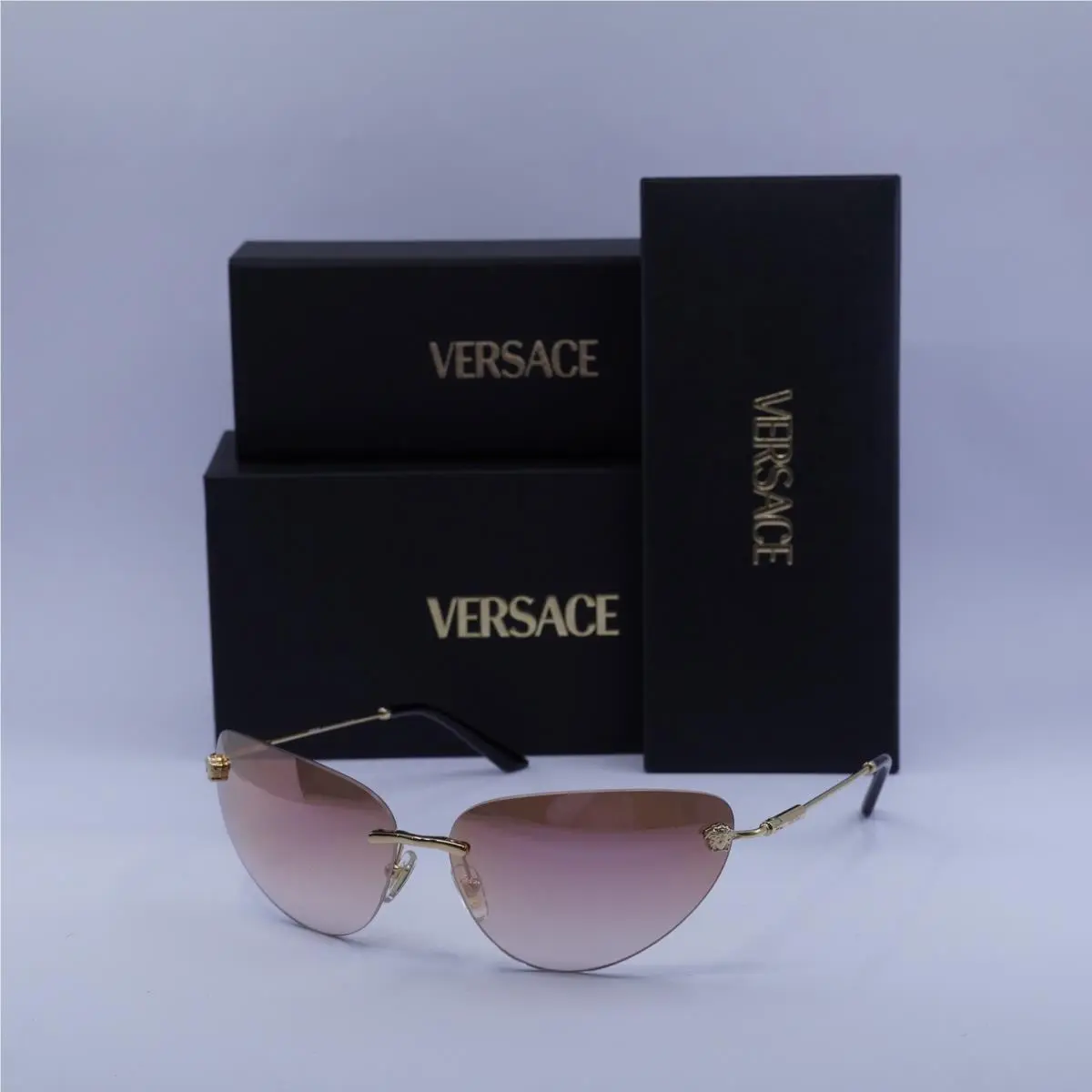 Versace VE2281 1002/6F Gold/pink Gradient Mirror 64-13-130 Sunglasses
