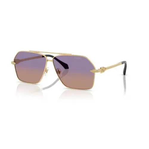 Versace 0VE2284 1002EL Gold/clear Fifty Gradient Orange Violet Men`s Sunglasses