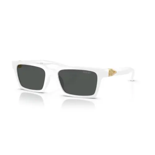 Versace VE4490U 314/87 White/dark Grey Rectangle Men`s Sunglasses