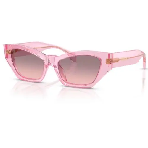 Versace VE4488U 53705M Transparent Rose/gradient Grey Cat Eye Women`s Sunglasses - Frame: Transparent Rose, Lens: Rose gradient grey