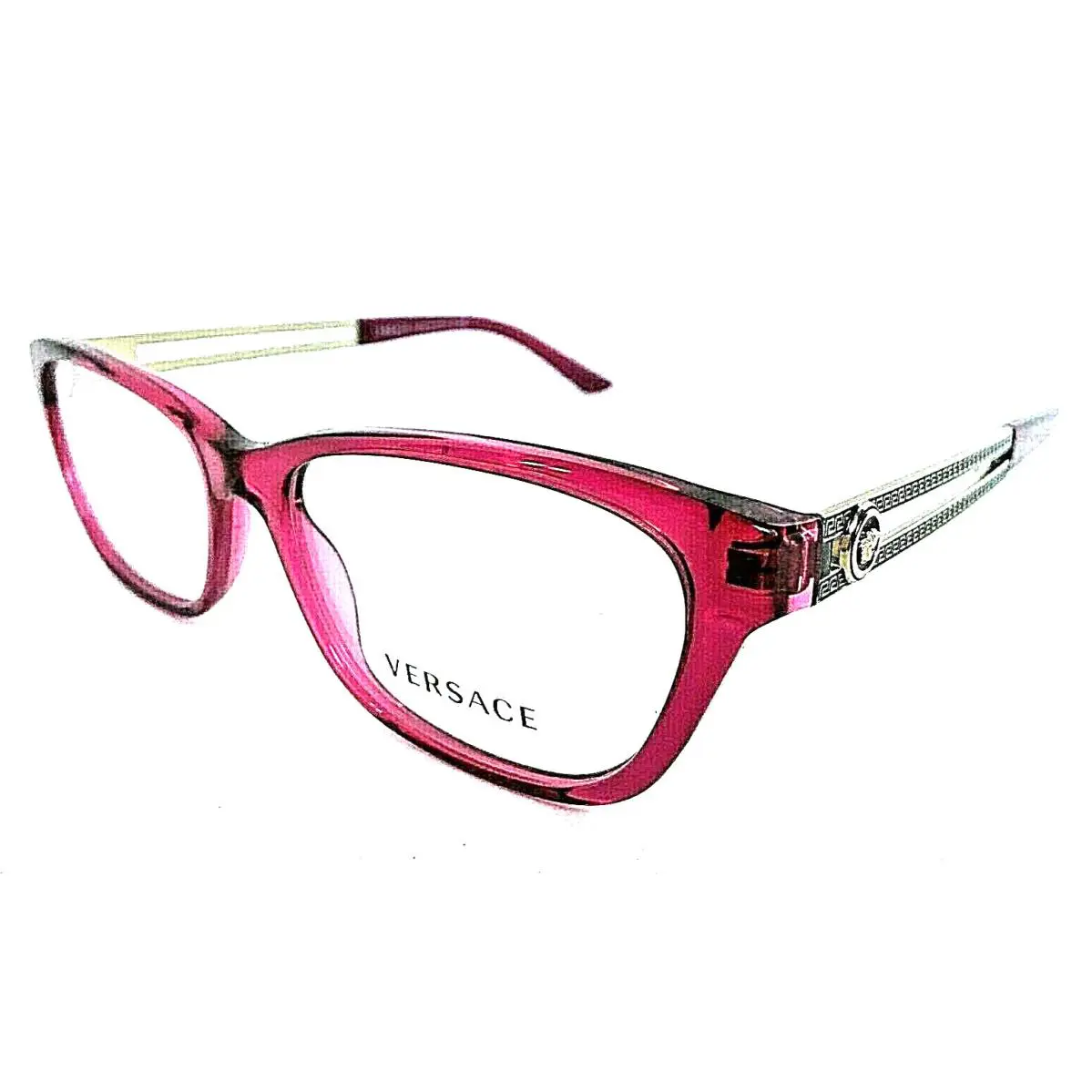 Versace Women`s Eyeglasses Italy Mod. 20329750 Violet 54mm Cat Eye