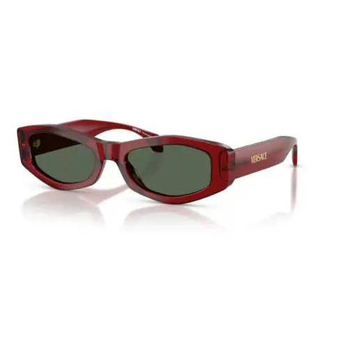 Versace VE4487F 551271 Dark Transparent Red/dark Green Women`s Sunglasses
