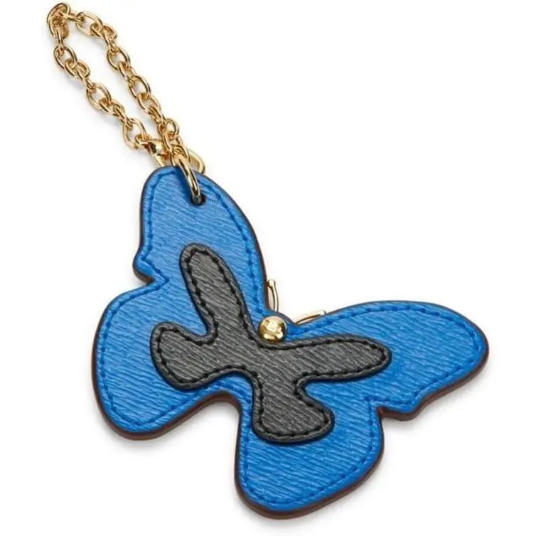 Lauren  Contrast Leather Butterfly Bag Charm by Ralph Lauren