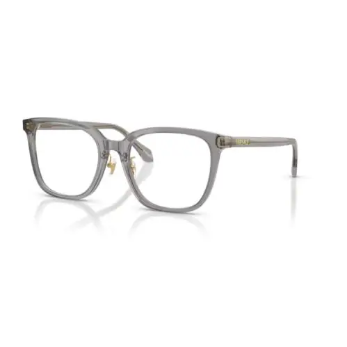 Versace 0VE3378D 5510 Transparent Grey Soft Squared 54mm Women`s Eyeglasses