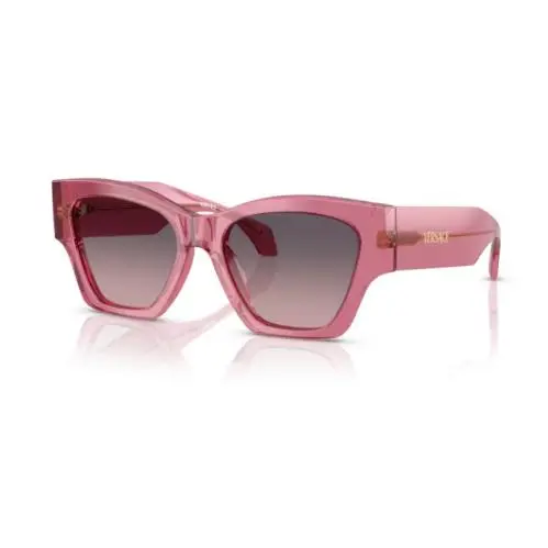 VE4492U 551646 Transparent Pink /pink Gradient Grey Women`s Sunglasses by Versace