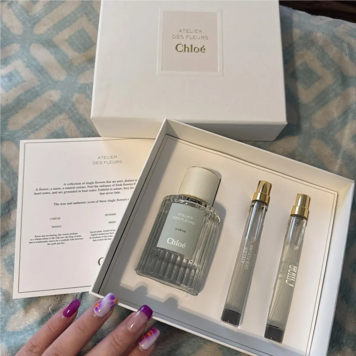 Chloe Atelier Des Fleurs Chene/hysope/immortelle 1.6 /0.33/0.33 fl oz Set