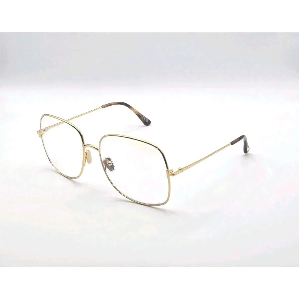 Tom Ford FT6048-B 030 Shiny Deep Gold Frame Blue Light Block 59 mm Eyeglasses