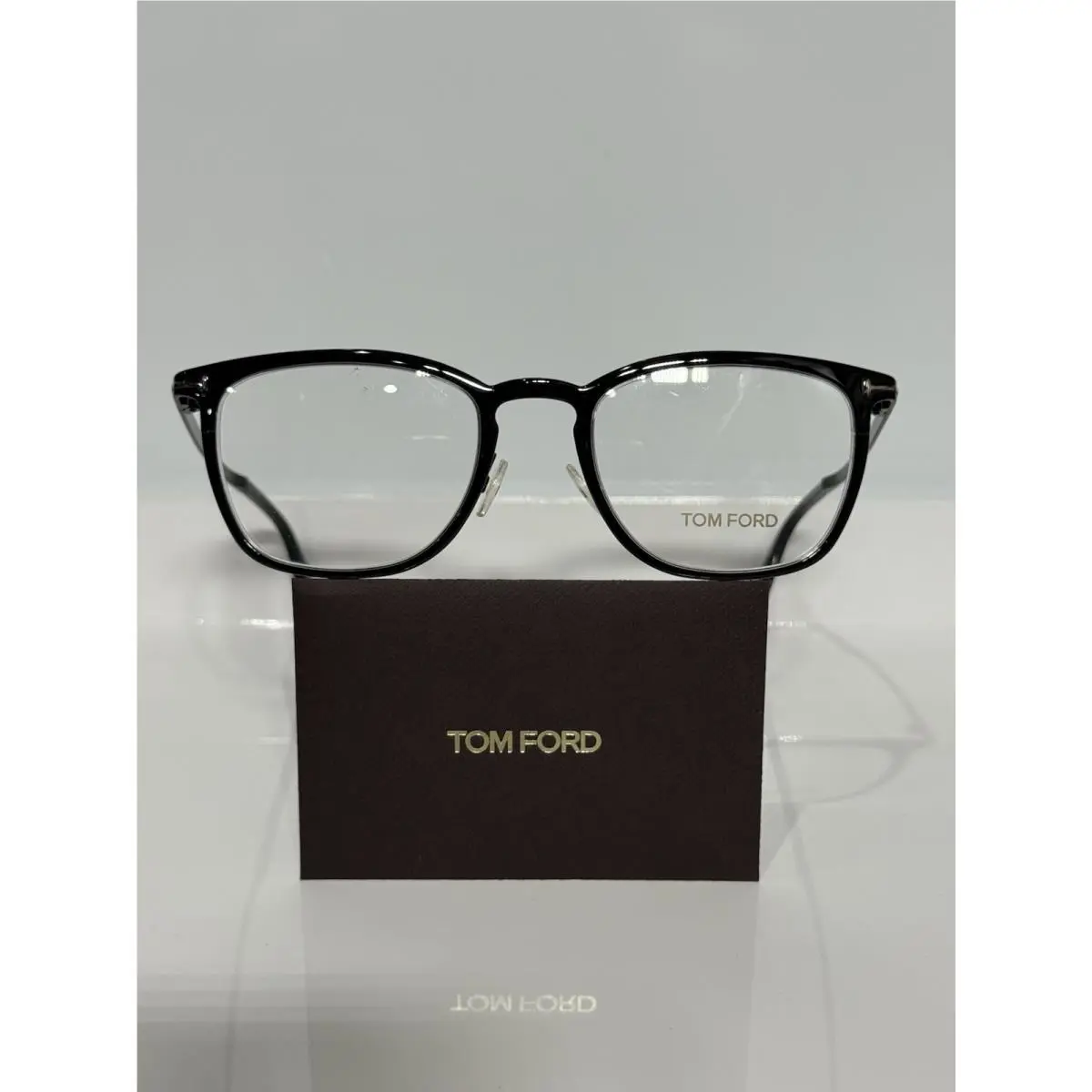 Tom Ford TF5464 001 Shiny Black Metal Unisex Eyeglasses 51mm