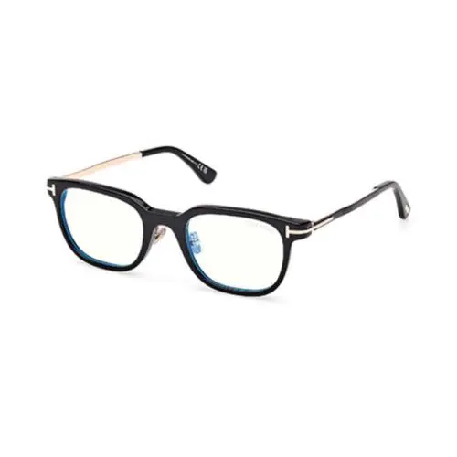 Tom Ford FT6022-D-B 001 Shiny Black / Shiny Black Square Men`s Eyeglasses