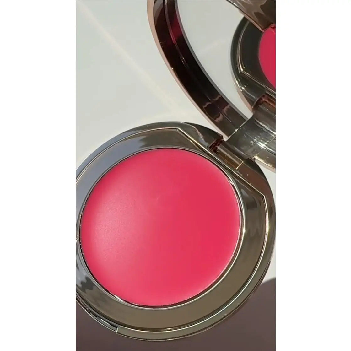 Lip and Cheek Glow Cream Blush Pick 1 Paradise Pink Glow vibrant coral red by Charlotte Tilbury