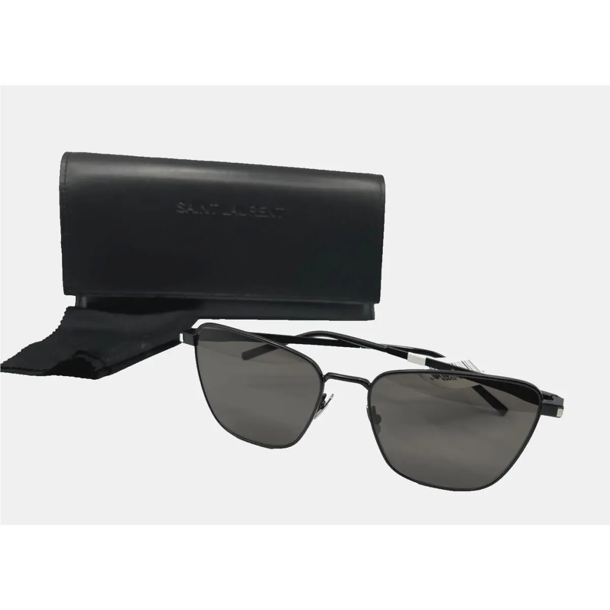 Saint Laurent Women`s Cat Eye SL551 Sunglasses - Black / Grey - Retail by Yves Saint Laurent