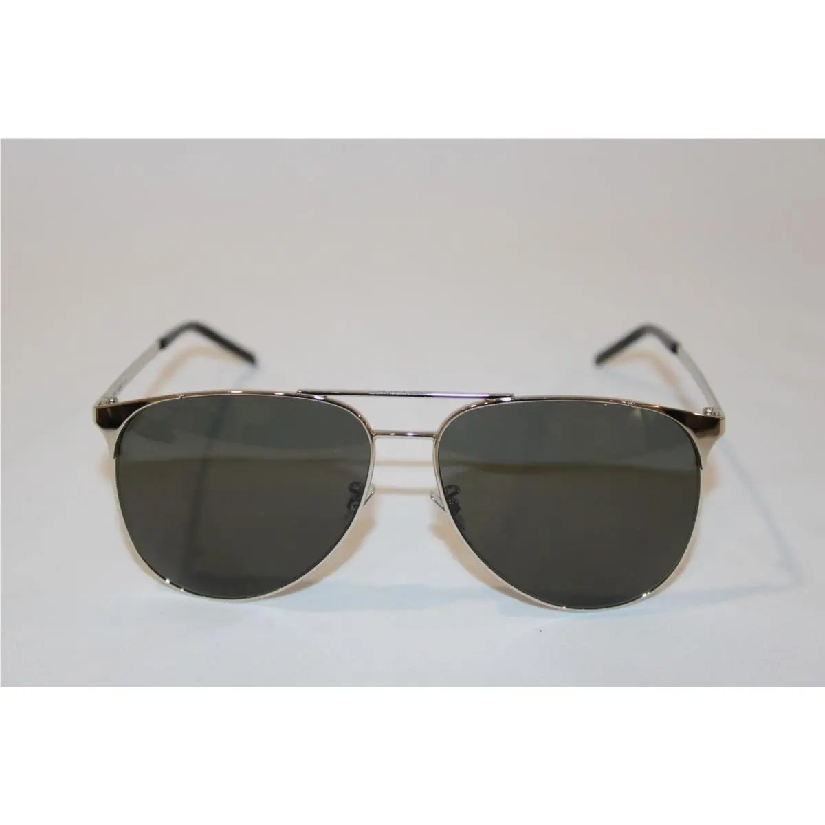 Men`s SL279 Silver Aviator Sunglasses Made in Italy 145mm by Yves Saint Laurent