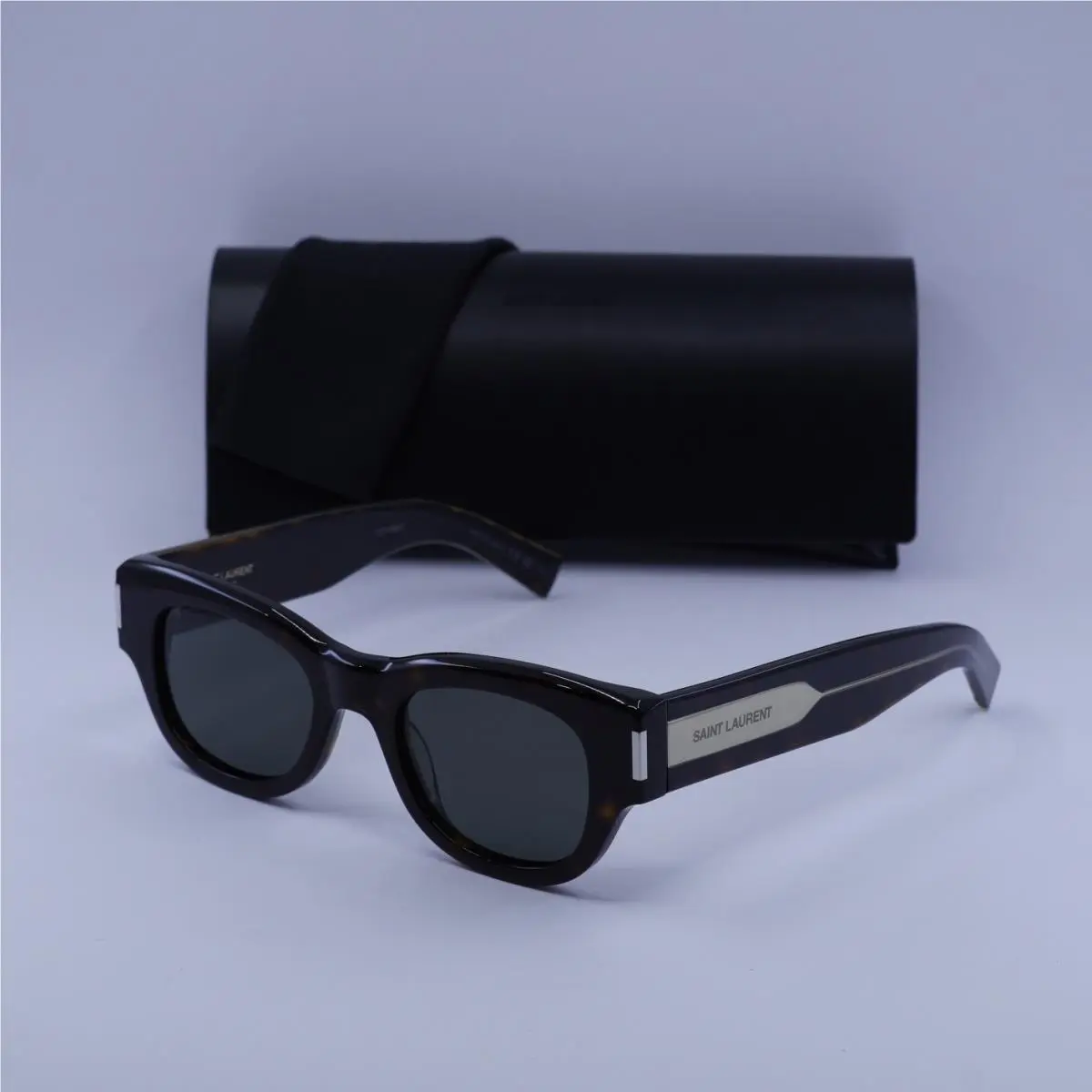 Saint Laurent SL573 002 Dark Havana/grey 49-21-145 Sunglasses by Yves Saint Laurent