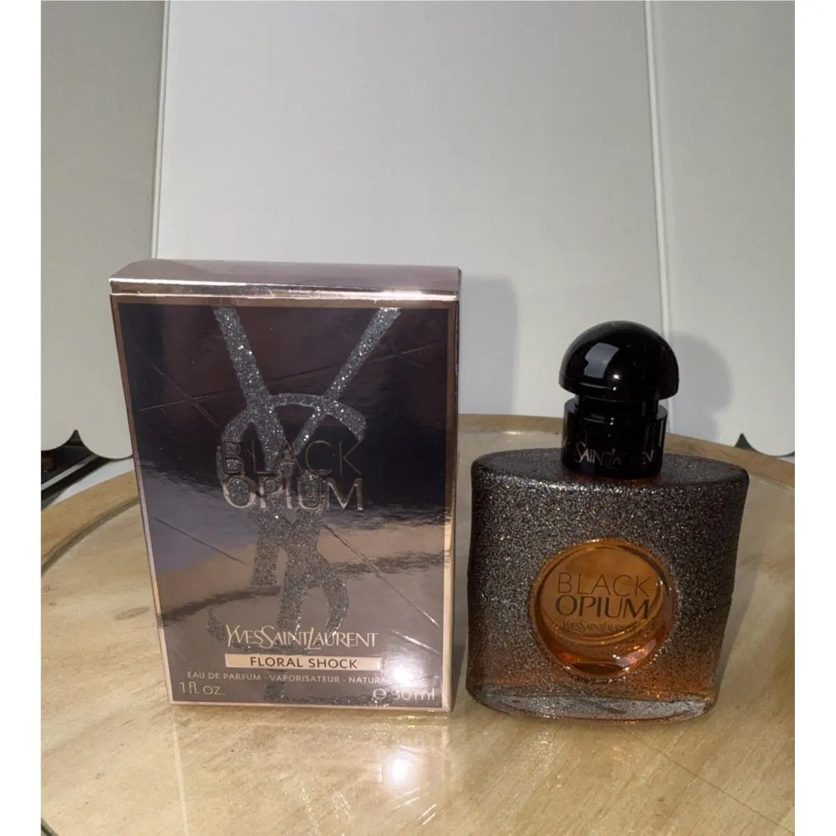 Ysl Black Opium Floral Shock Women`s Perfume 1oz/30ml Edp by Yves Saint Laurent