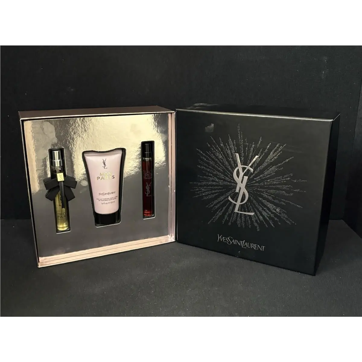 Yves Saint Laurent Mon Paris Black Opium Eau de Parfum Body Lotion Gift Set