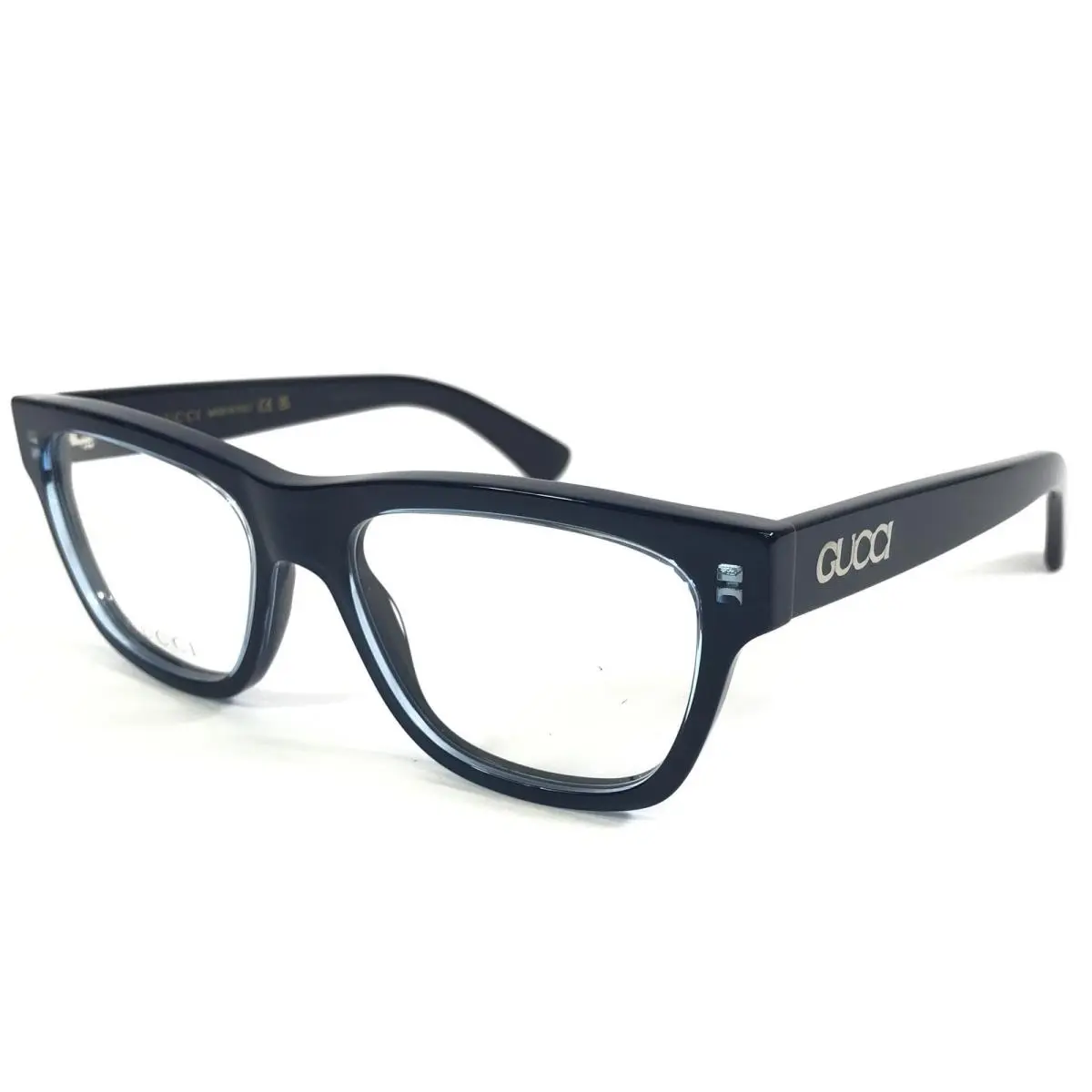 Gucci Eyeglasses Frames GG1795O 004 Shiny Navy Blue Square Full Rim 52-17-145