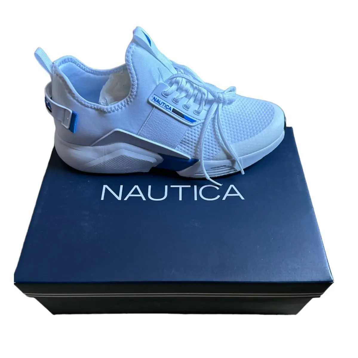 Nautica Mens White Casual and Fashion Sneakers Shoes Size 10