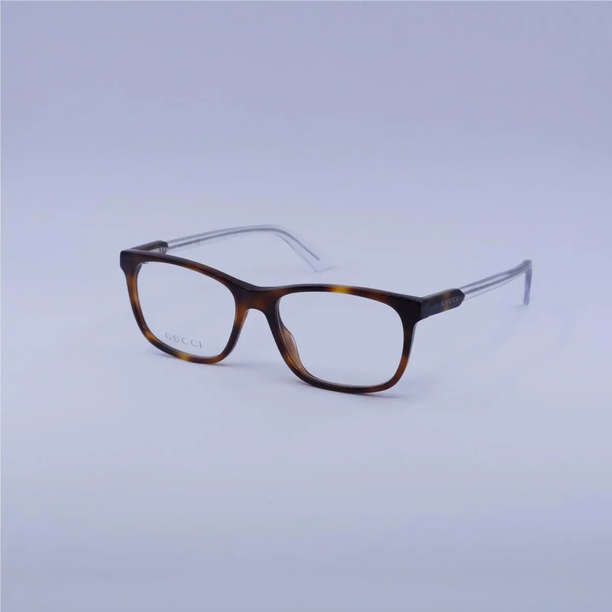 Gucci GG0490O 003 Havana/transparent Eyeglasses