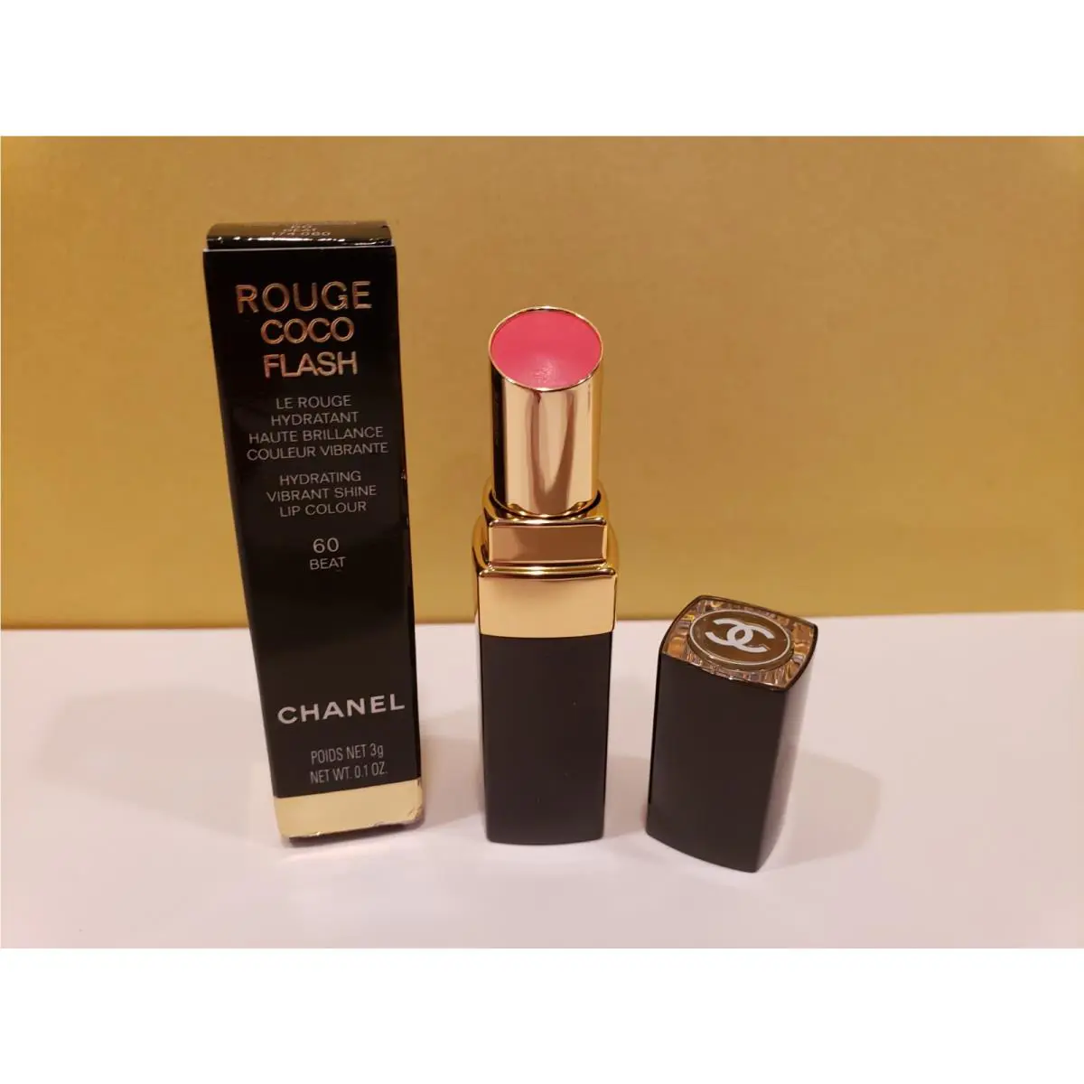 Chanel Rouge Coco Flash Hydrating Vibrant Shine Lip Colour 60 Beat