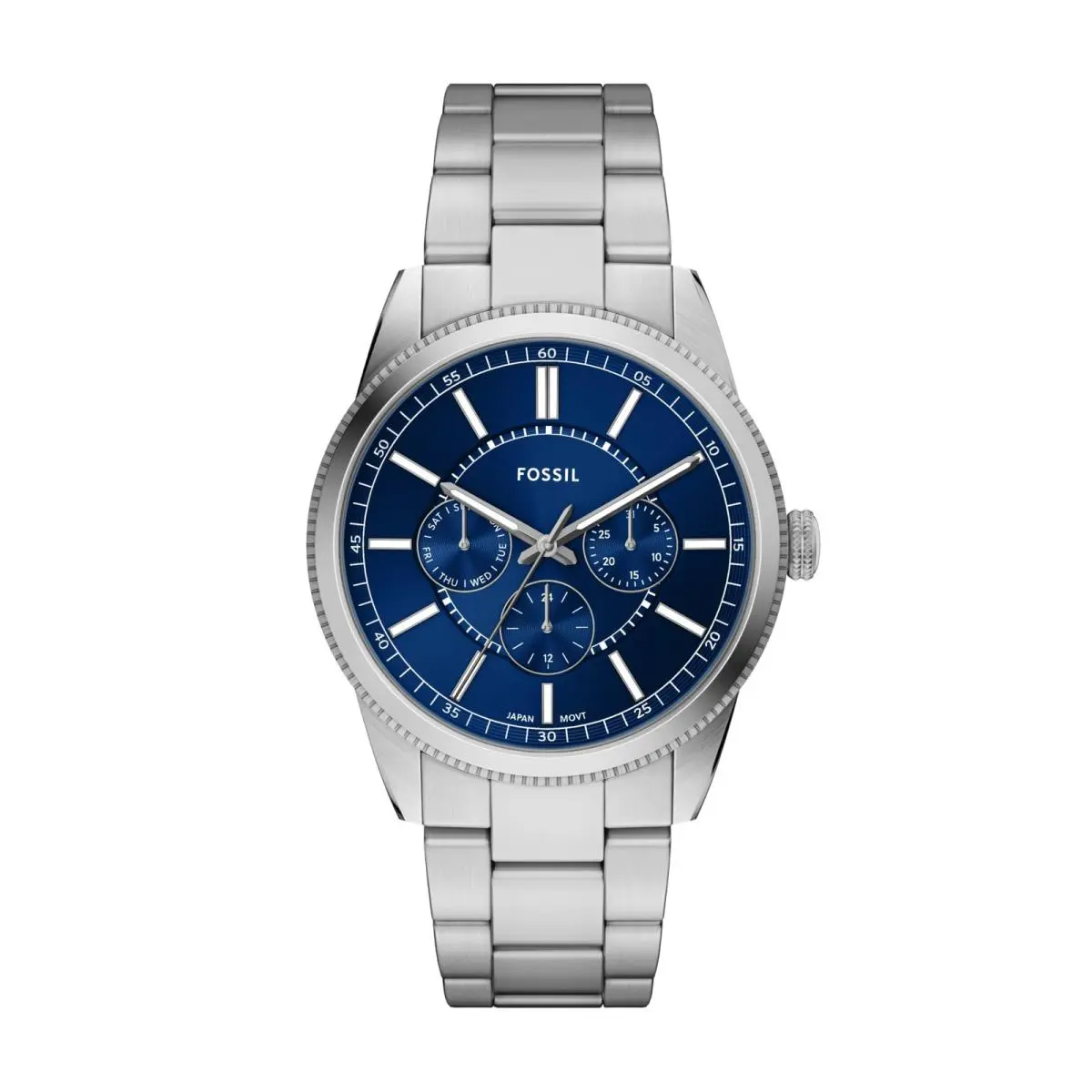 Fossil Men`s Watch Pearson Multifunction Watch For Men Silver/blue - silver/blue