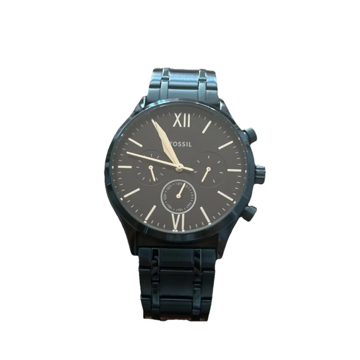 Fossil Fenmore Blue Multifunction Blue Stainless Steel Men`s Watch BQM2403