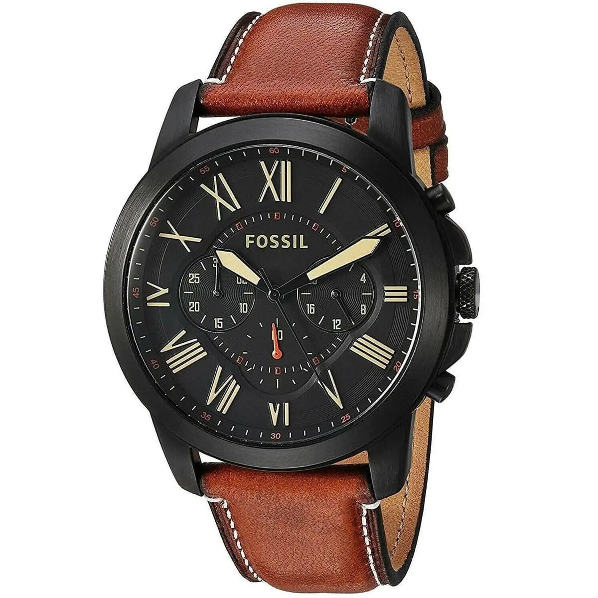 Grant Chronograph Black Dial Men`s Watch FS5241 by Fossil