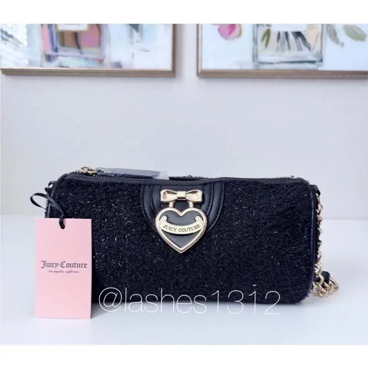 Juicy Couture Purse Precious Moments Barrel Bag - Black