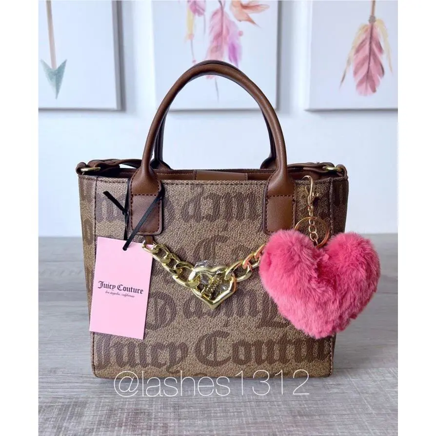 Juicy Couture Bag Change of Heart Mini Tote - Brown Logo