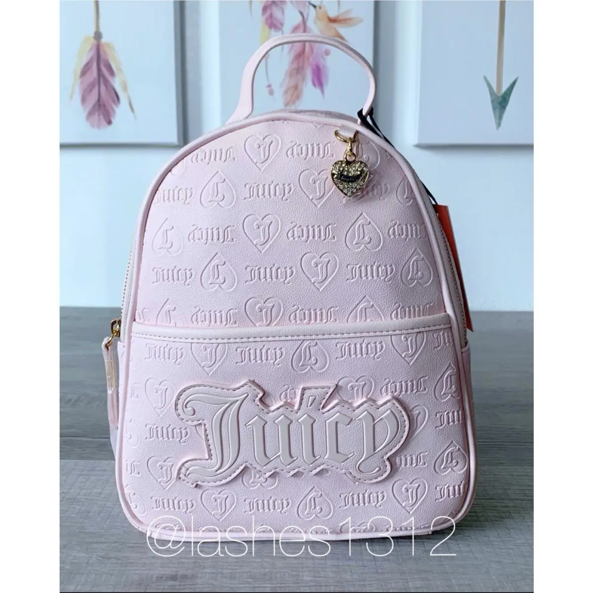 Juicy Couture Bag Upgrade U Medium Backpack - Light Pink