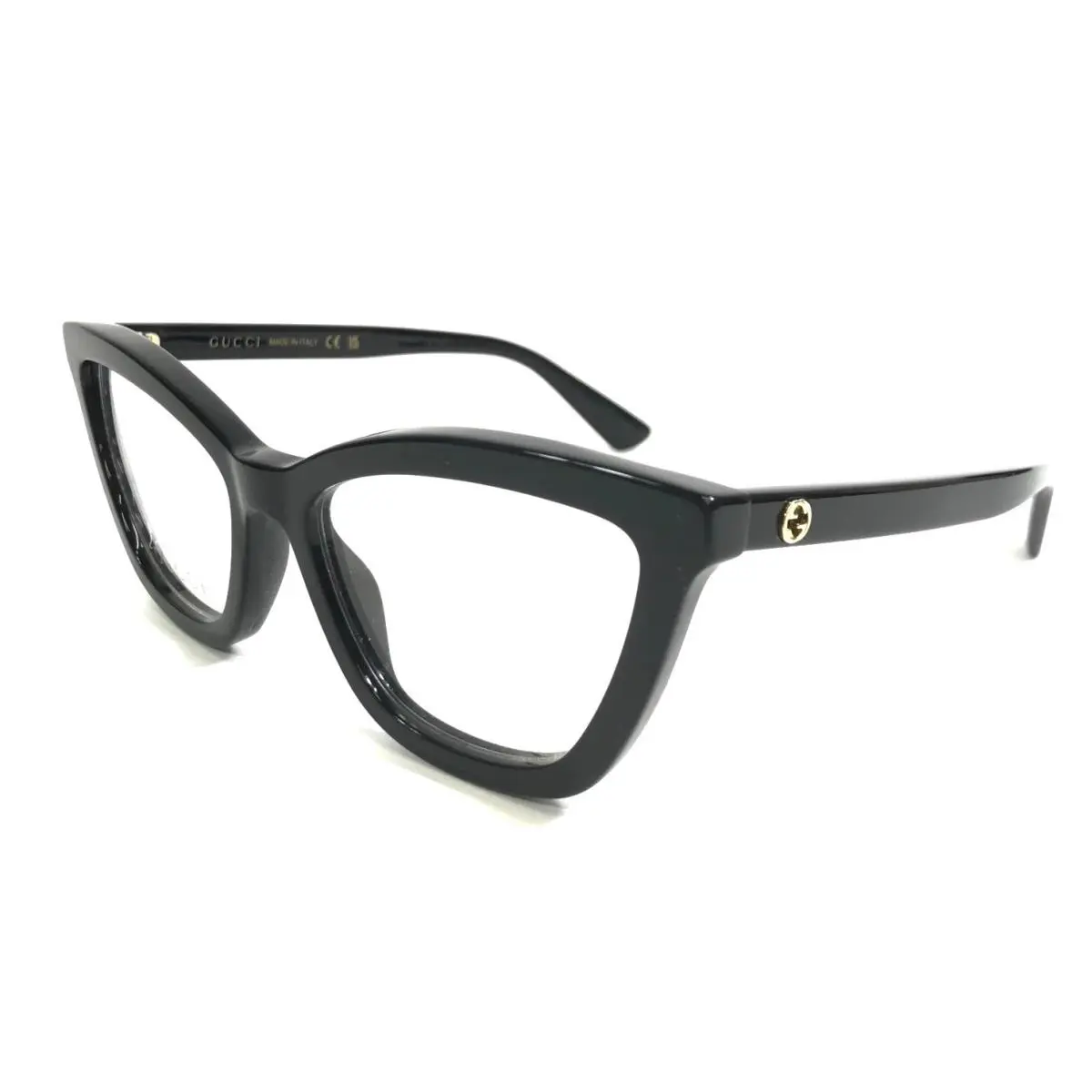 Gucci Eyeglasses GG1686O 005 51mm Shiny Black / Demo Lens