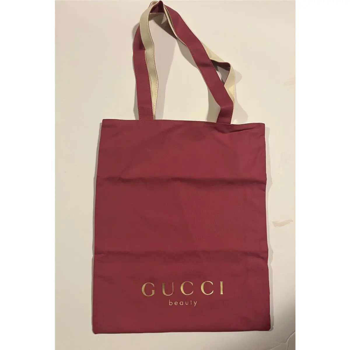 Gucci Beauty Reversible Tote Bag Pink / Beige Novelty Gwp Limited Edition