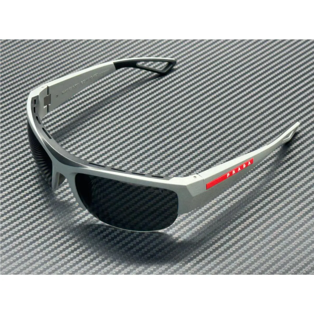 Prada Linea Rossa PS A01S 13Z5S0 Matte Iron Grey Men`s 69 mm Sunglasses