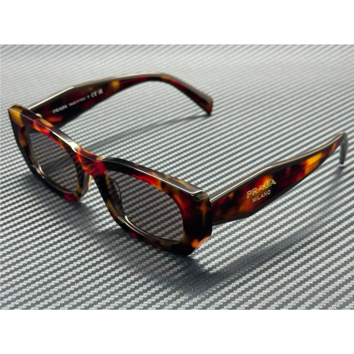 Prada PR B05S 22A20I Poppy Tortoise Purple Brown Women`s 53 mm Sunglasses