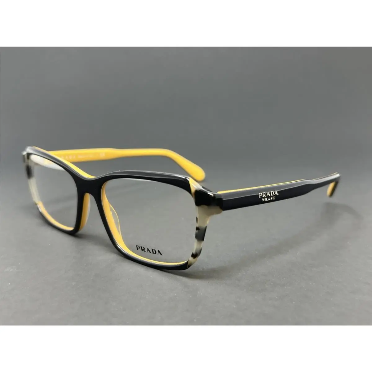 Prada PR01VV-30Z1O1-53 Top Blue Yellow Grey Havana 53mm Women`s Eyeglasses