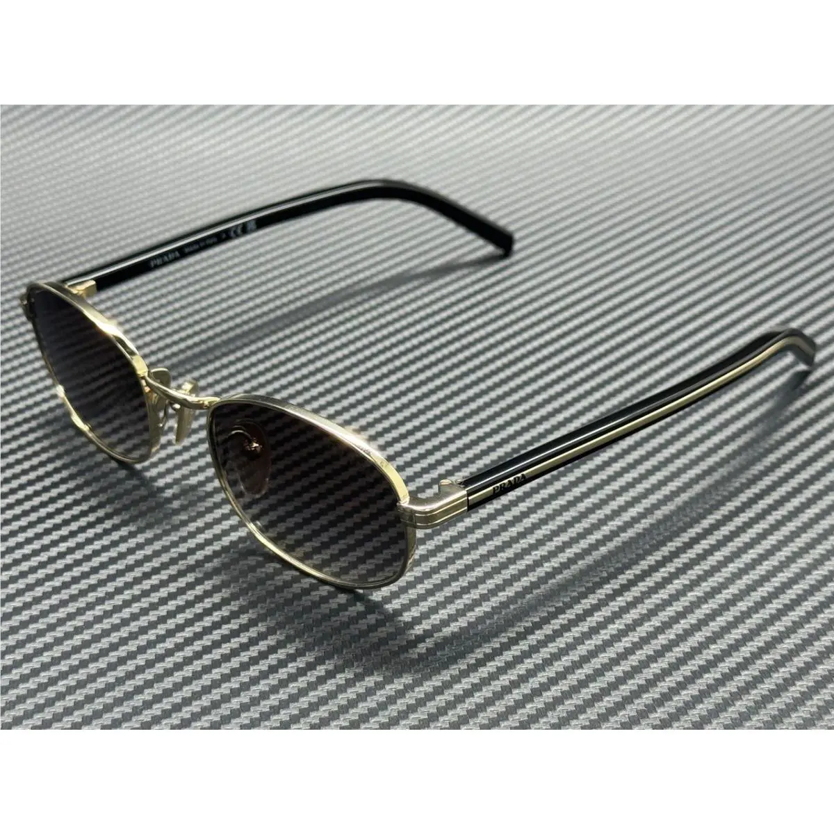 Prada PR B53S ZVN02C Pale Gold Grey Gradient Women`s 52 mm Sunglasses