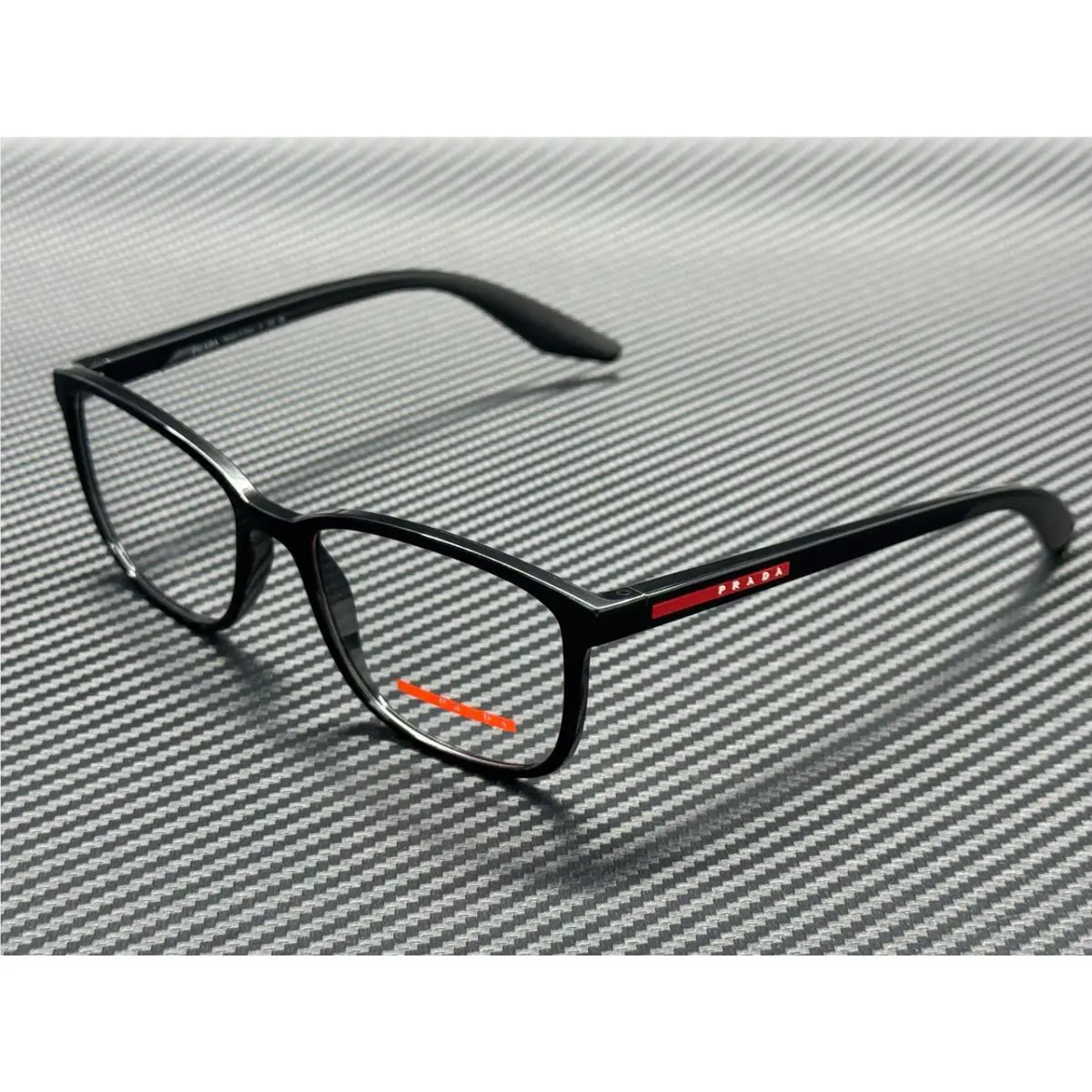 Prada Linea Rossa PS 07RV 1AB1O1 Black Men`s 55 mm Eyeglasses