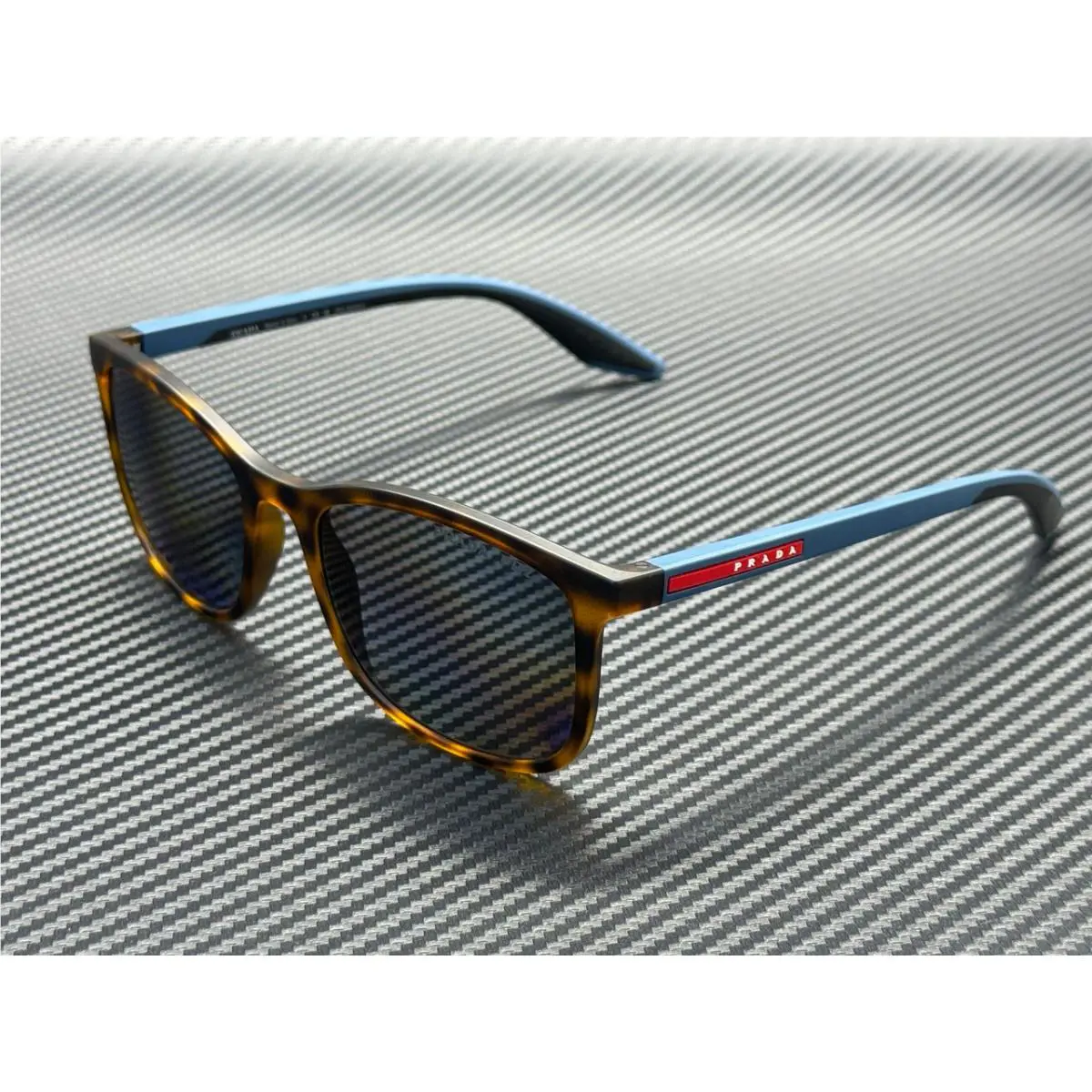 Prada Linea Rossa PS A08S U61144 Havana Grey Polarized Men`s 56 mm Sunglasses