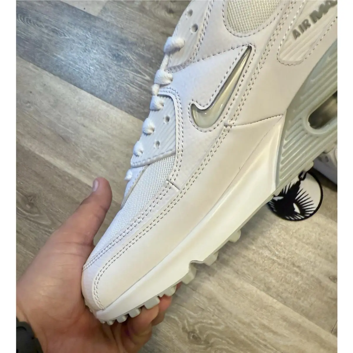 Nike shoes - Nike Air Max 90 Jewel - FN8005-100 - White / Light Smoke Grey / Photon Dust (UPC: 196609227501) 2