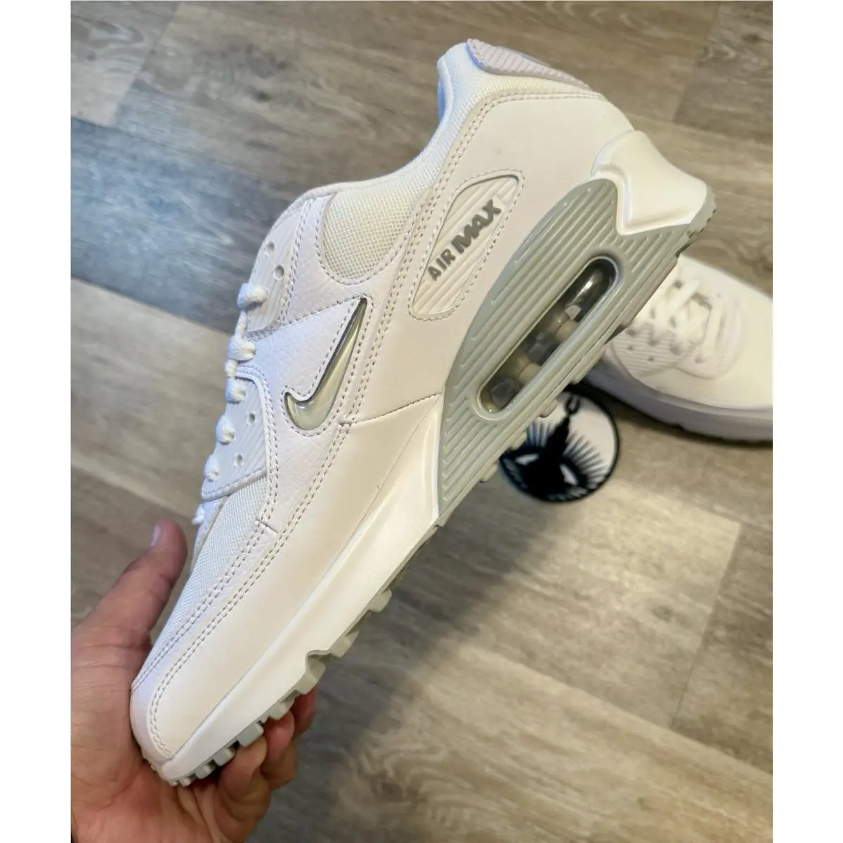 Nike shoes - Nike Air Max 90 Jewel - FN8005-100 - White / Light Smoke Grey / Photon Dust (UPC: 196609227501) 3