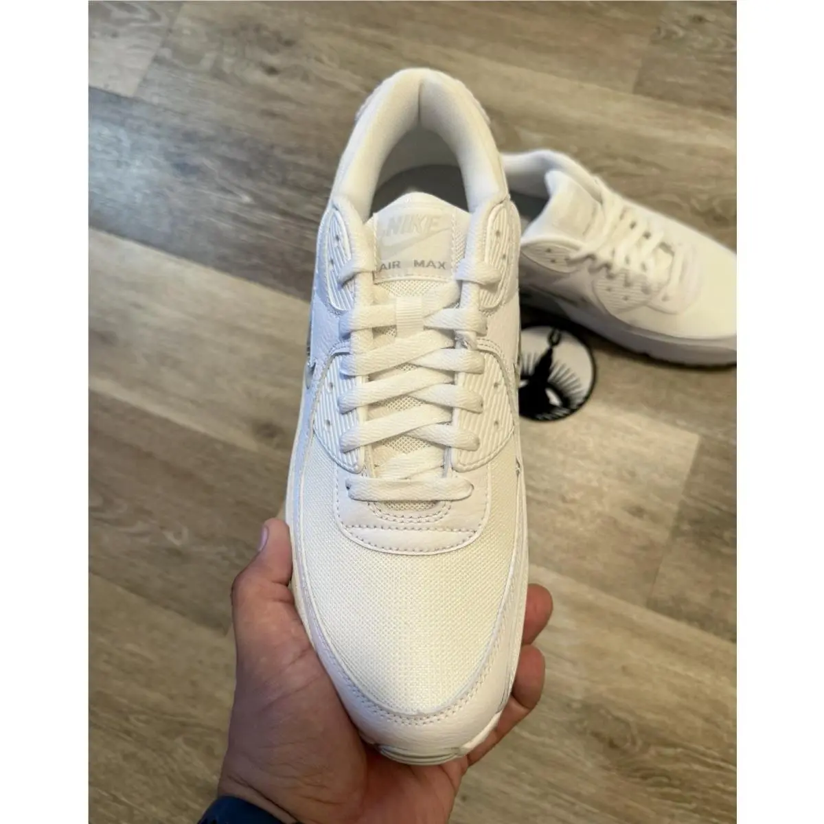 Nike shoes - Nike Air Max 90 Jewel - FN8005-100 - White / Light Smoke Grey / Photon Dust (UPC: 196609227501) 4