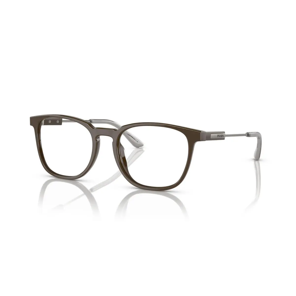 19ZV Eyeglasses 11J1O1 Brown by Prada