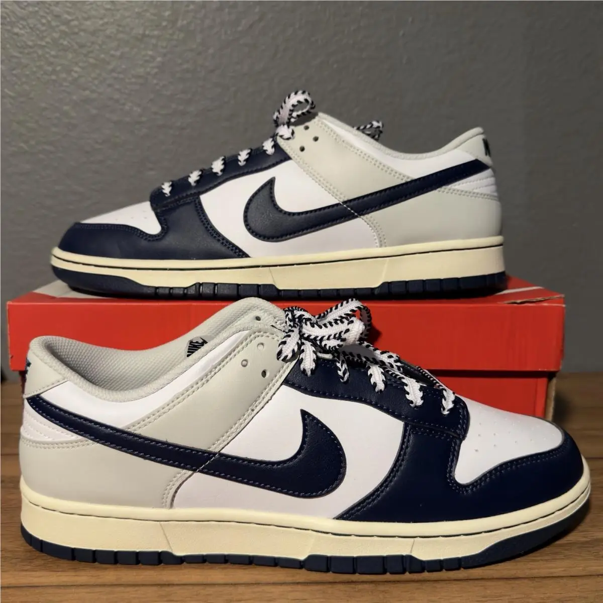 Nike Dunk Low York Yankees Navy Gray White Sneakers IM2222-101 US Men’s 12 - Blue