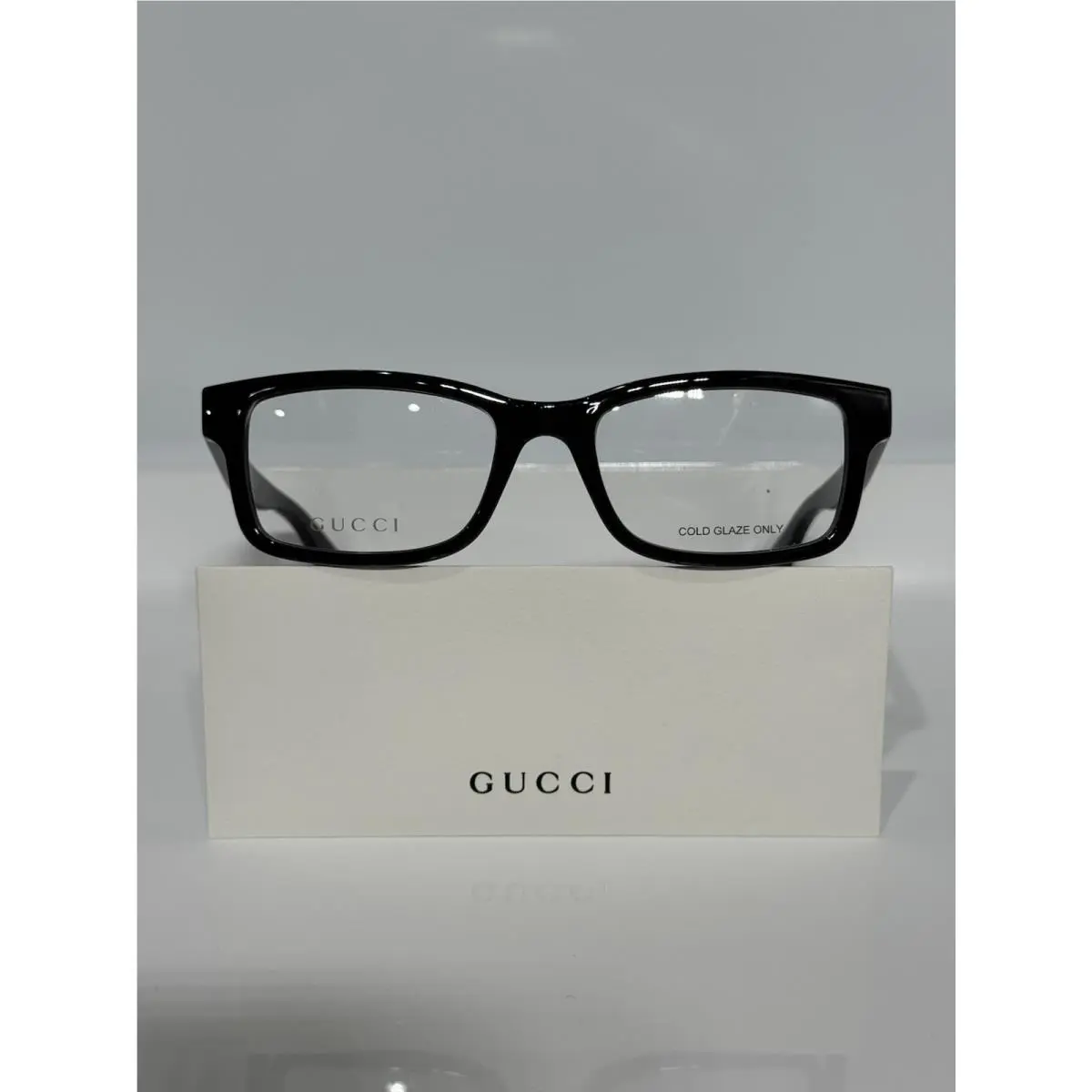 Gucci GG0490O 006 Shiny Grey Acetate Unisex Eyeglasses 55mm